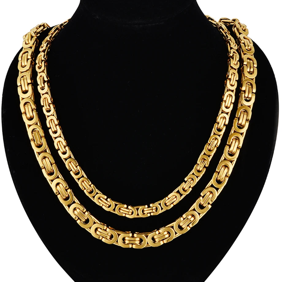 King Chain Streetstyle Gold-colored stainless steel chain