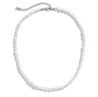 Elegantes Schmuck-Set: Choker-Halskette & Armband mit Imitationsperlen – Vintage & Stilvoll
