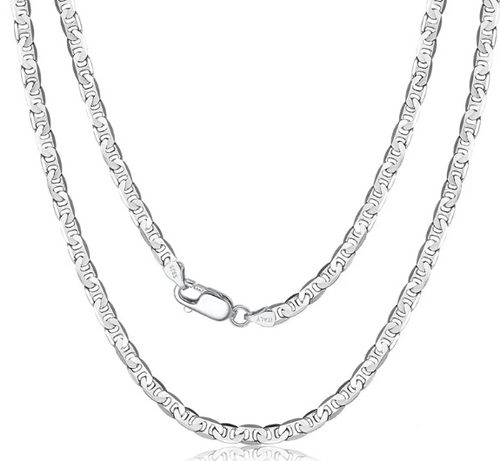 925 Sterling Silver Italian Halskette für Männer